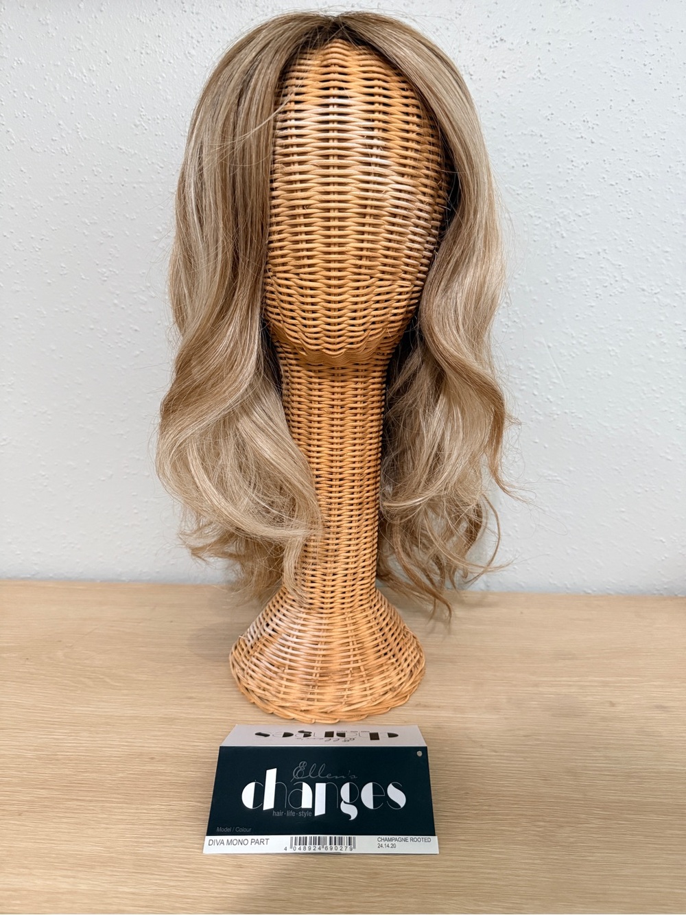 Ellen Wille Wig Diva Mono Part Chmpagne Rooted